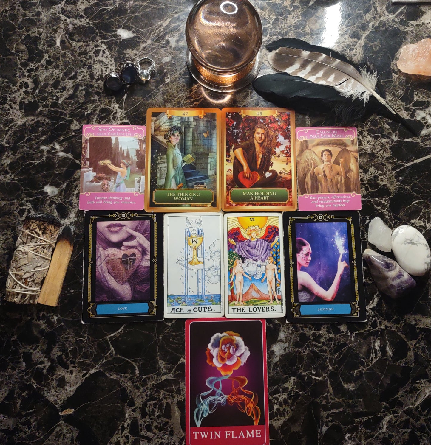 25-minute (2 Questions) Love Psychic Tarot Reading by Personalized Recorded Video
